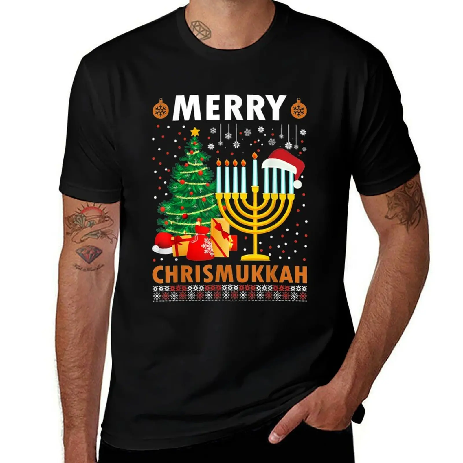 

for t 2021 Hat Chrismukkah shirts Merry graphic Santa shirts T-Shirt oversize t Happy anime man Christmas Hanukkah