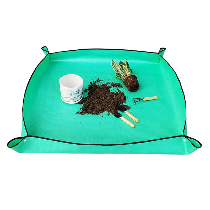 قطعة واحدة من حصيرة إعادة توثيع النباتات المقاومة للماء - حصيرة بوتينج عصارية داخلية محمولة، حصيرة بستنة قابلة لإعادة الاستخدام لزراعة خالية من الفوضى