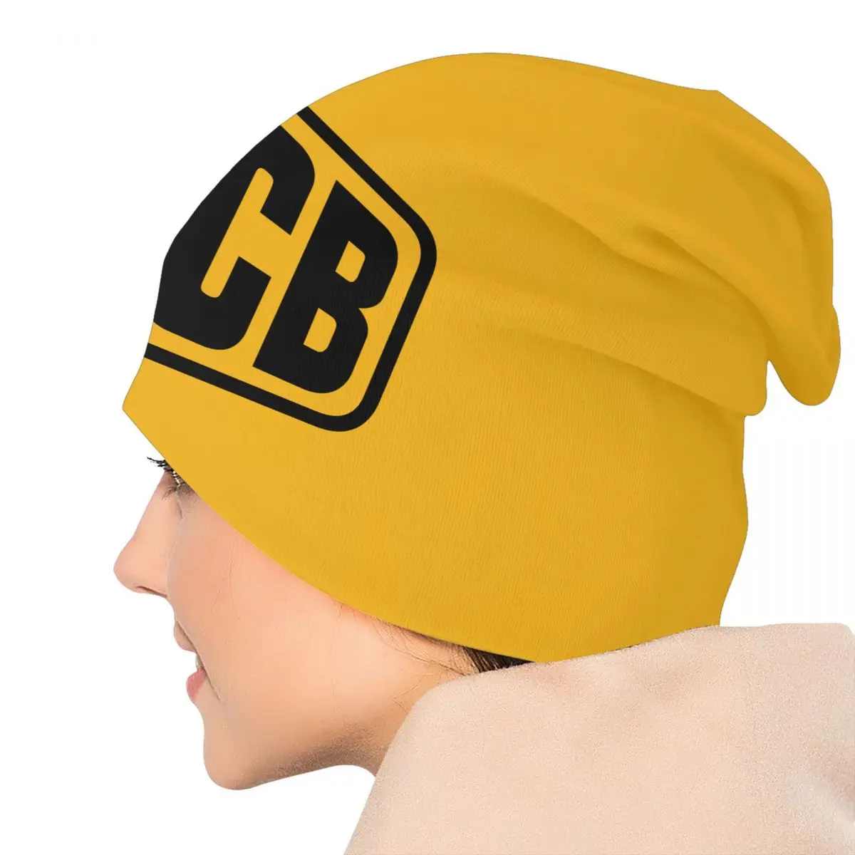 مخصص JCB بونيه قبعة محبوك قبعة الرجال النساء بارد للجنسين الشتاء الدافئ Skullies Beanies قبعات