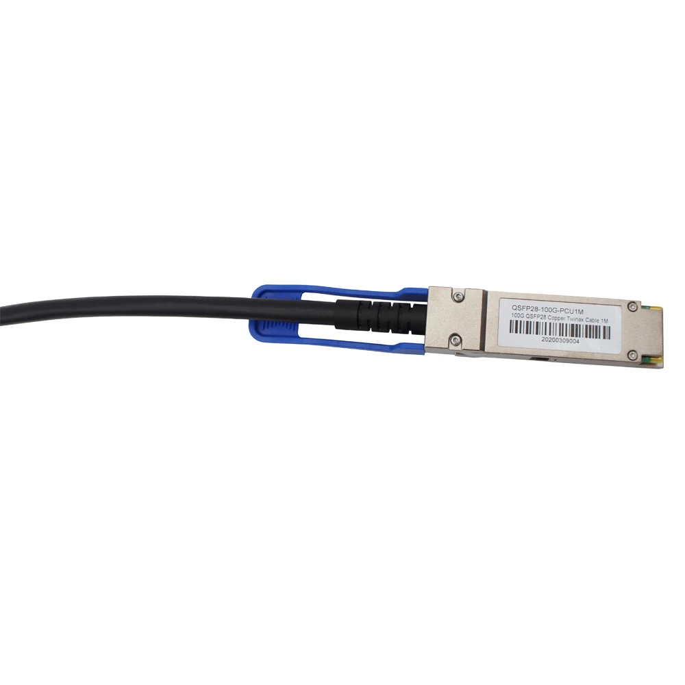 High-Speed 100G QSFP28 to QSFP28 DAC 30AWG Direct Attach Copper Fiber Optic Equipment Low-Power 1m 3m or Custom Length