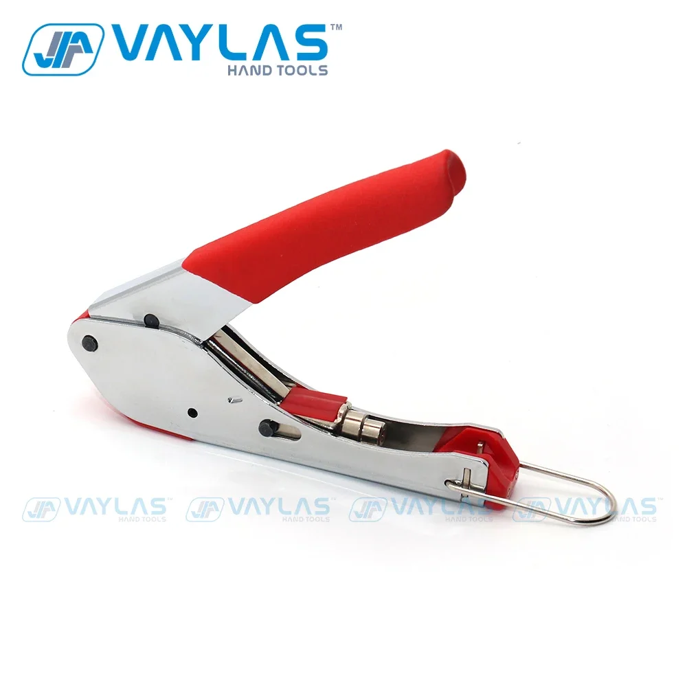 Vaylas f-tipo fio coaxial crimper alicate kit de ferramentas de compressão manual conjunto de ferramentas de friso coaxial para conectores rg59 rg6