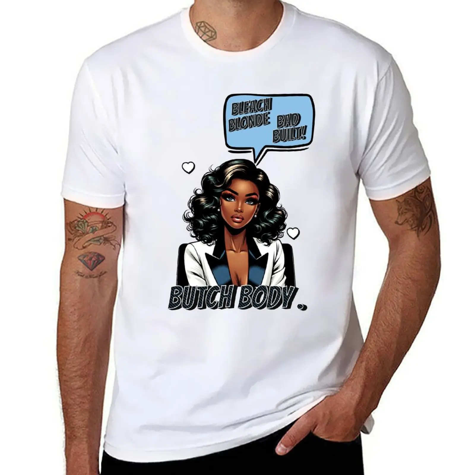 

shirt personalised for Blonde t Bad Bleach T-Shirt shirts Body fit Butch slim t shirt man for man t Built