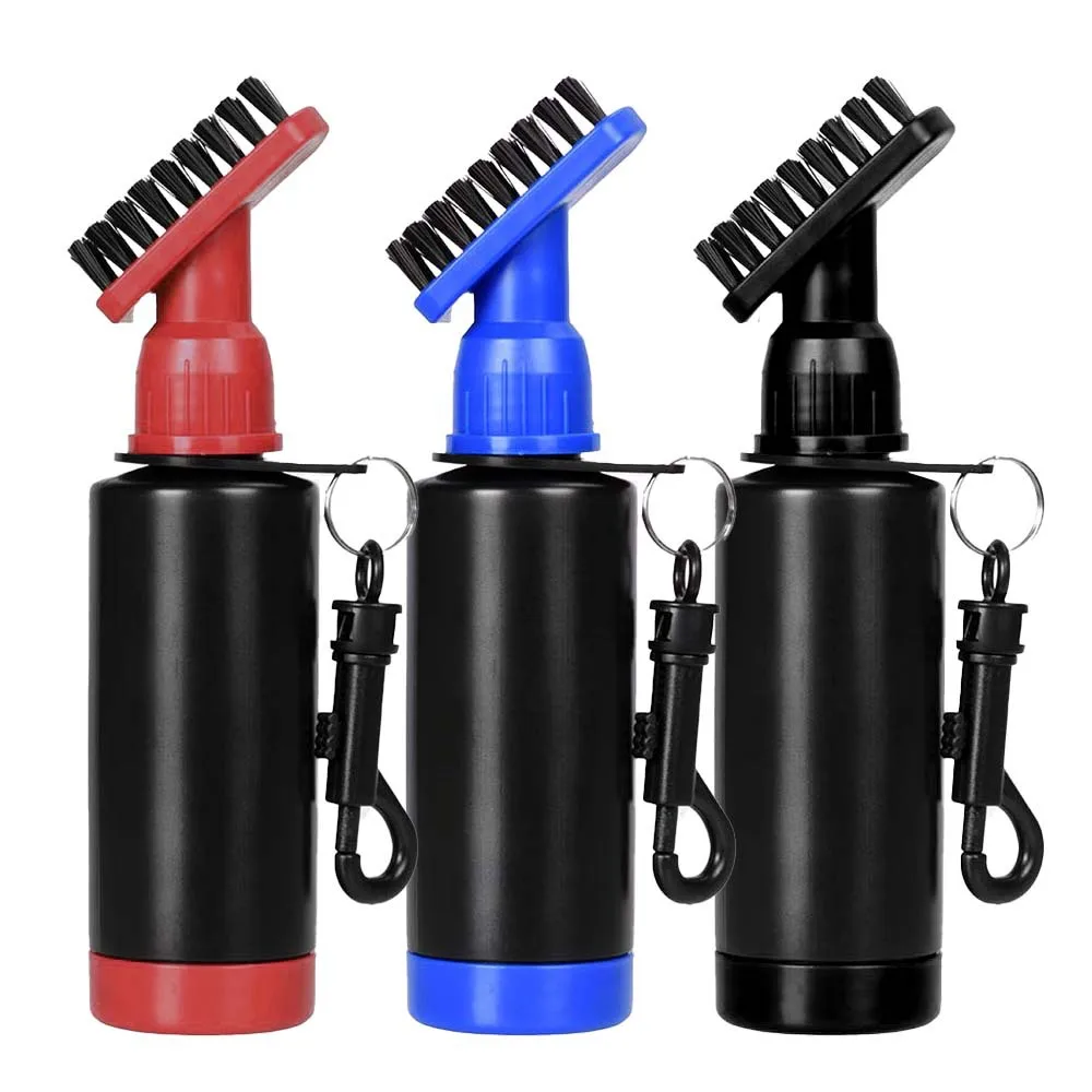 

Golf cleaning brush, water spray cleaning ball head brush, club head cleaner, golf squeeze water spray brush