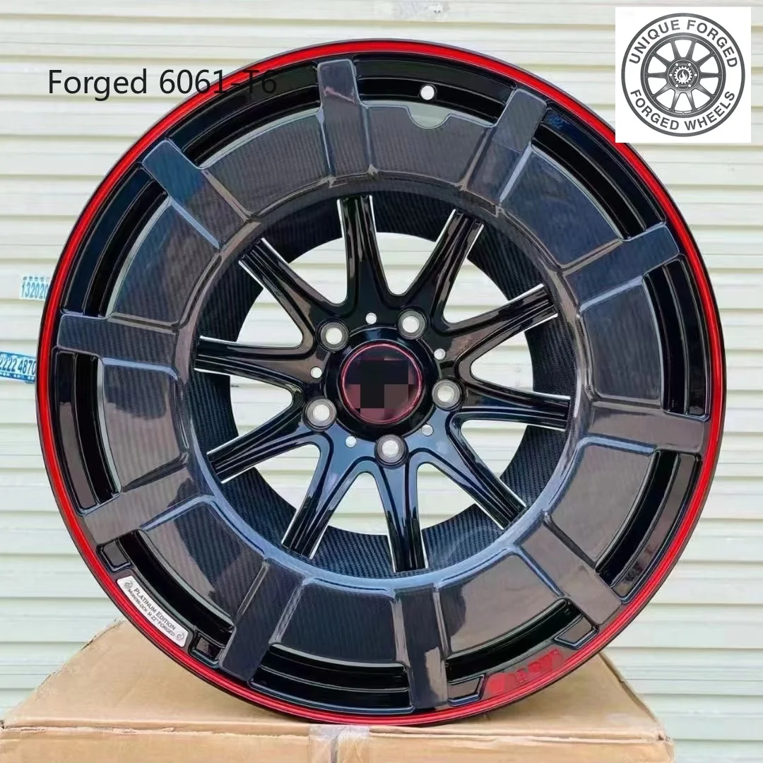 

New model of 26Carbon Fiber Wheels 18 19 20 21 22 Inch Forged Wheels 5x112 5x114.3 With Decorative Ring for G Class