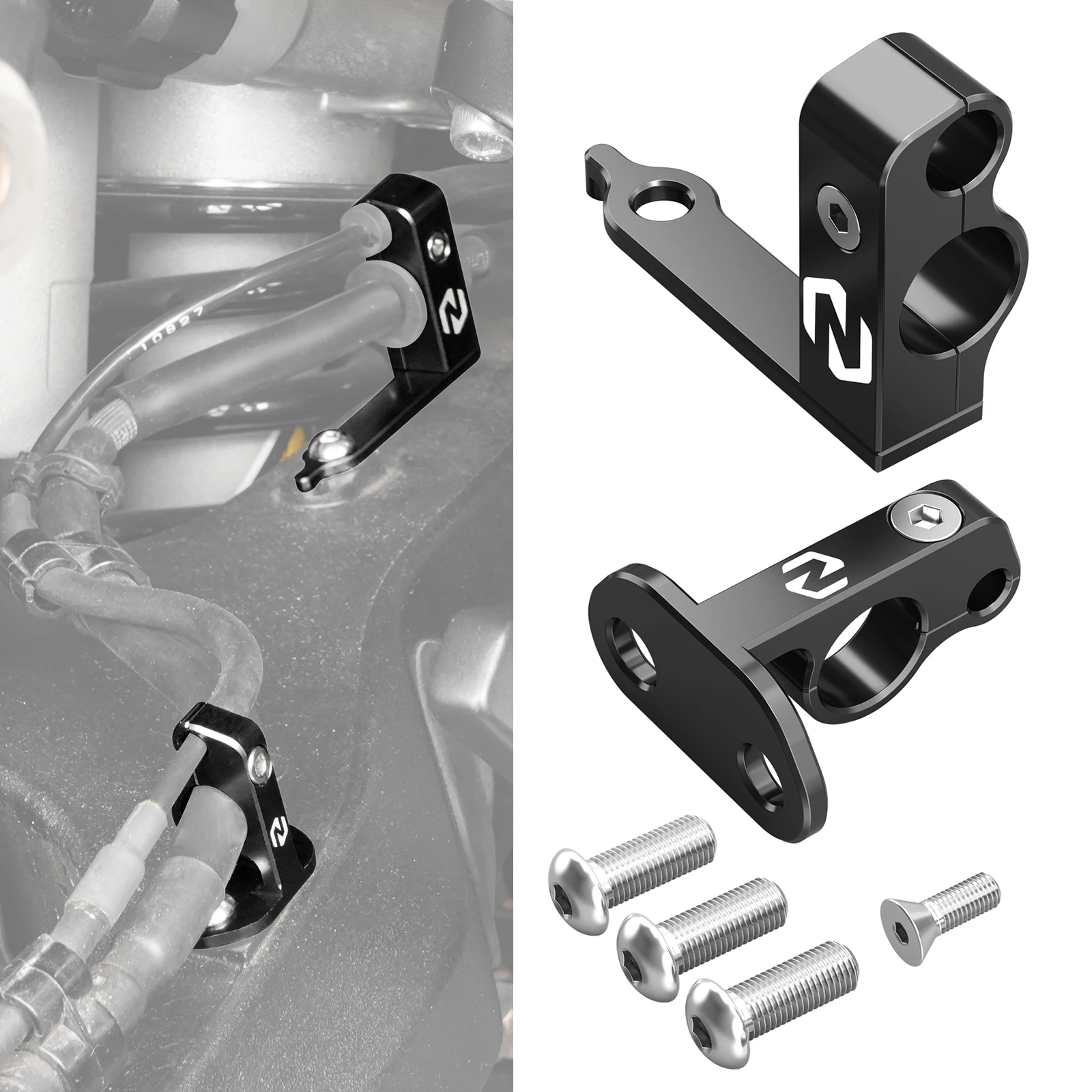 

Motorcycle Rear Brake Line Hose Snap Clamps for Yamaha Tenere 700/Rally Edition XTZ700 2019-2024 Tenere 700 WR 2022