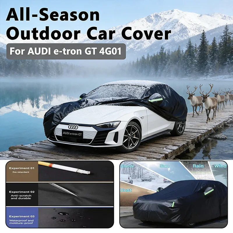 

Всесезонный автомобильный чехол для AUDI e-tron GT 4G01-на открытый полная защита, водонепроницаемый, пылезащитный, термостойкий