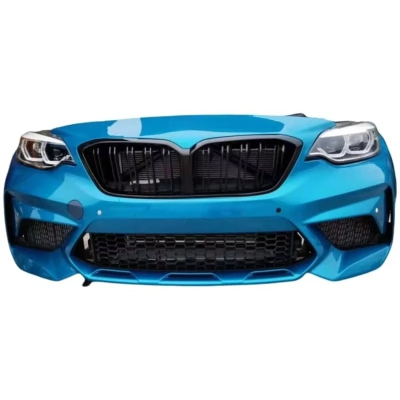 Car Bumpers Front Bumper Grille Center Grid Headlights Assembly
