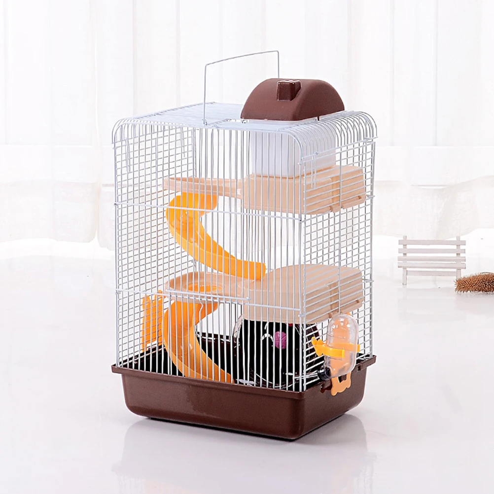 

Luxury 3-Layer Hamster Pet Leakproof Water Jug Durable Premium Plastic Multi-Functional Villa Cage For Small Pets Hamster