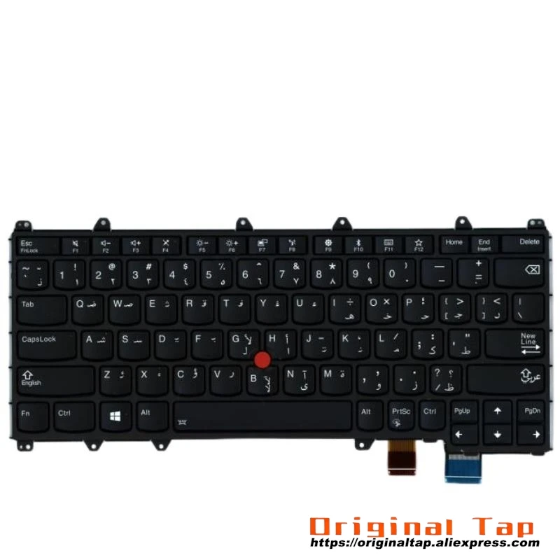 ARA Arabic Backlit Keyboard for Lenovo Thinkpad X380 Yoga 370 01EN391 01AV680 01HW580 01HW620