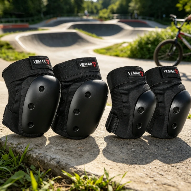 

New 4PCS Motorcycle Knee Pads Elbow Pads Anti Fall Protective Gear Breathable For Riding Skating Roller Skate Extreme Sports