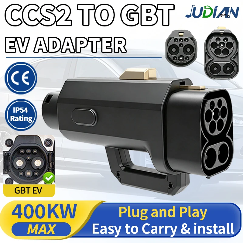 CCS Combo 2 to GBT EV Charging Adapter 400A 1000V MAX Fast CCS2 to GBT DC Charger Connector for GBT Standard Cars