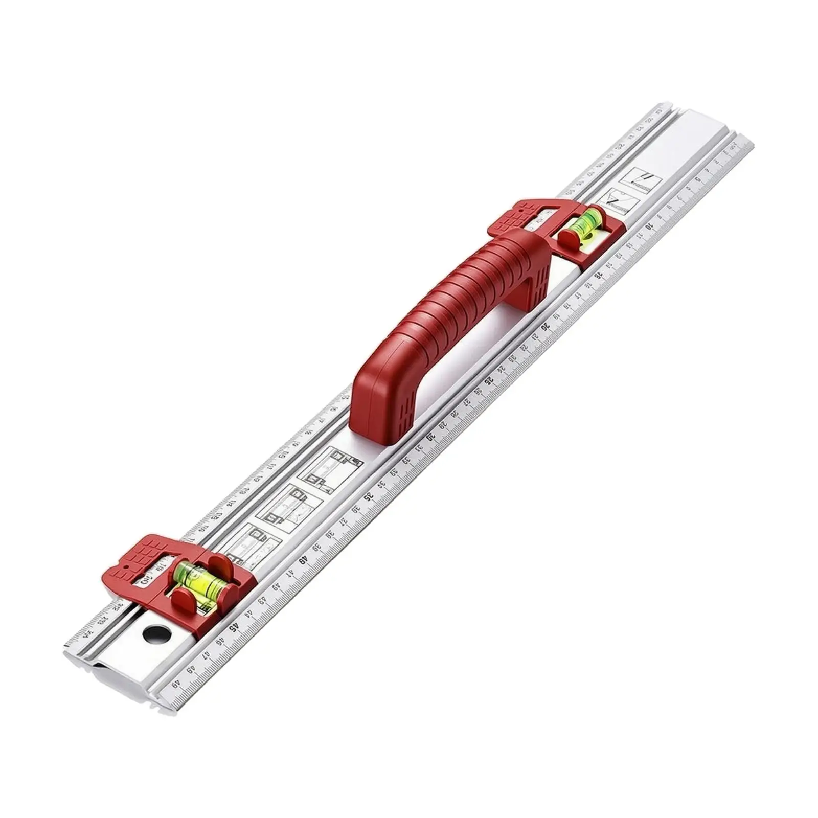 Aluminum Alloy Marking and Measuring Ruler High-Precision Multifunctional