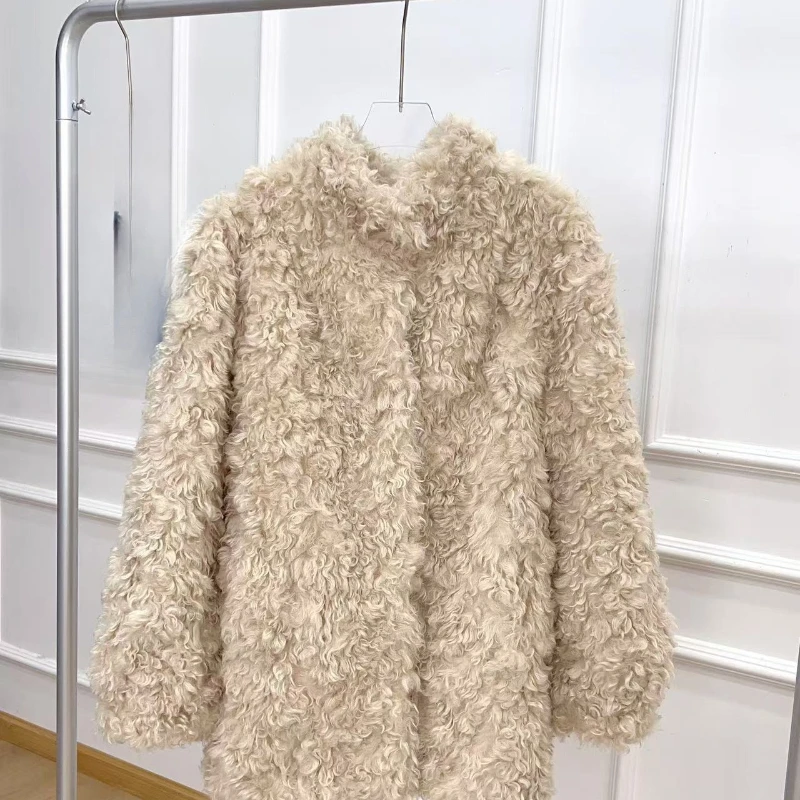 Koreaanse Mao Mao-jas voor dames, milieuvriendelijke bontjas, comfortabel temperament, mooi, winterkleding