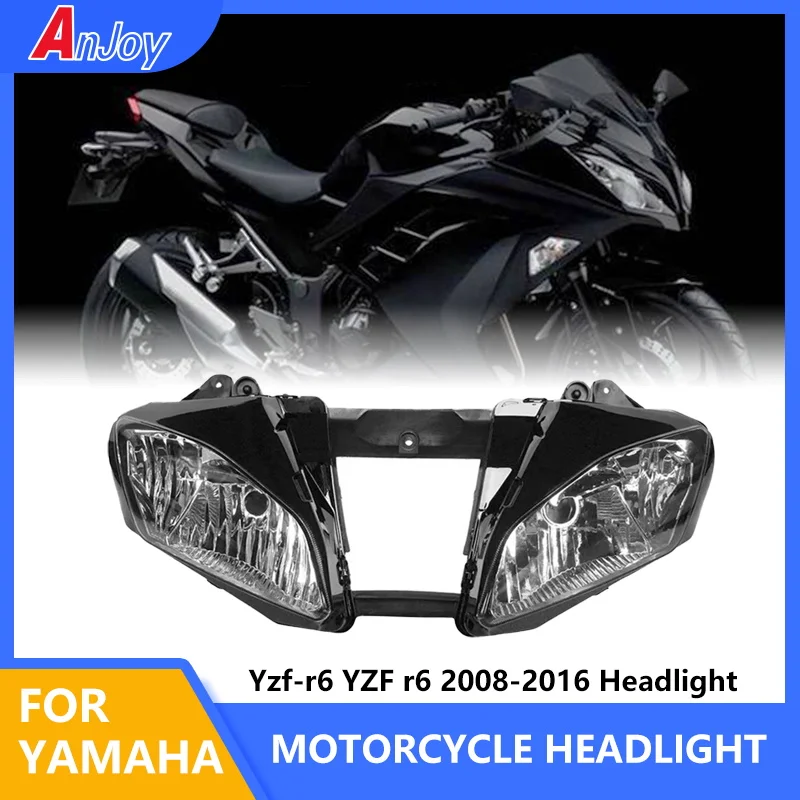 

[Высокое качество] для мотоциклетных фар Yamaha YZF R6 2008-2016, аксессуары для сборки