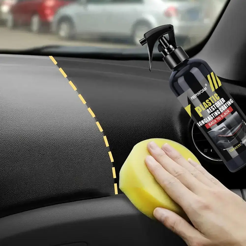 

Автомобильный пластиковый восстановитель кожи, спрей-лак, очиститель, средство для покрытия, снова в черный, более блестящие средства для чистки автомобиля