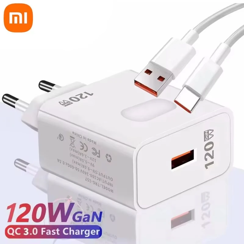 Original Xiaomi 120W 67W Fast Charger Mi 14 13T 12T 13 Ultra Pro Redmi Note 12 11 13 Pro Poco X5 F5 Pro USB Charger Type C Cable