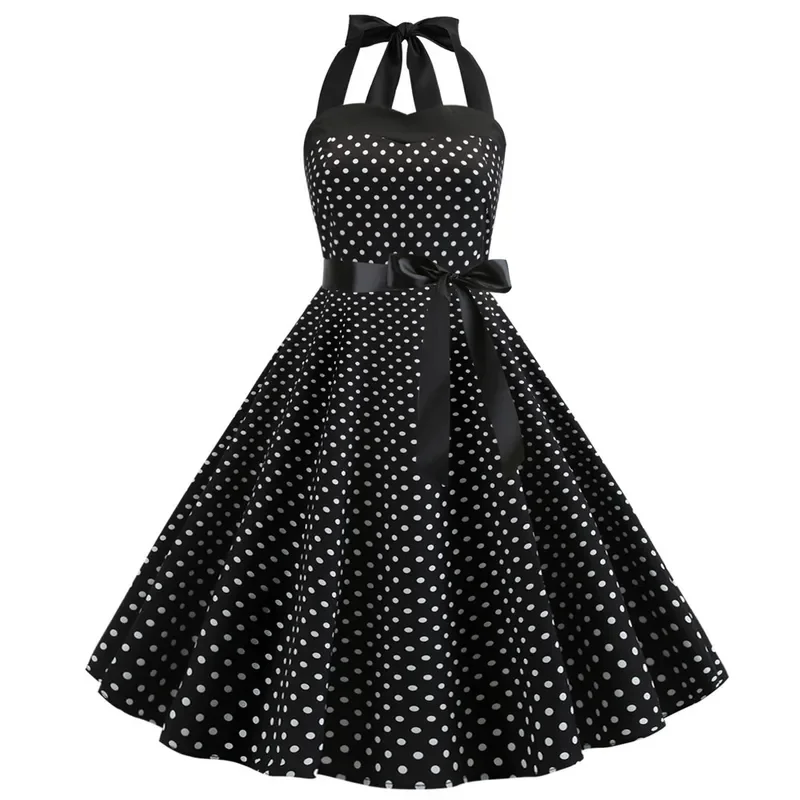 Plus Size cap sleeve Summer Dress Vintage Rockabilly Dress Dresses 50s Retro Big Swing Pinup Women Audrey Hepburn Dress Vestidos