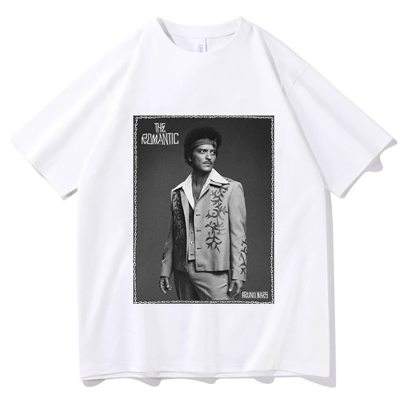 2026 New Bruno Mars I Just Might Tour T-shirt THE ROMANTIC T Shirt Fashion Male T Shirt Men's Clothing Aesthetic Summer Tops