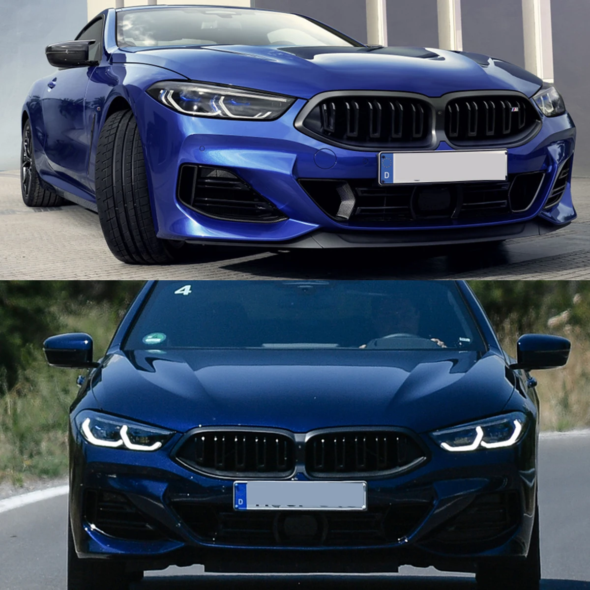 

Передняя решетка Magickit для BMW 8 серии G14 G15 G16 840i M850i M8 2023 2024, бампер, центральная решетка с отверстием для камеры