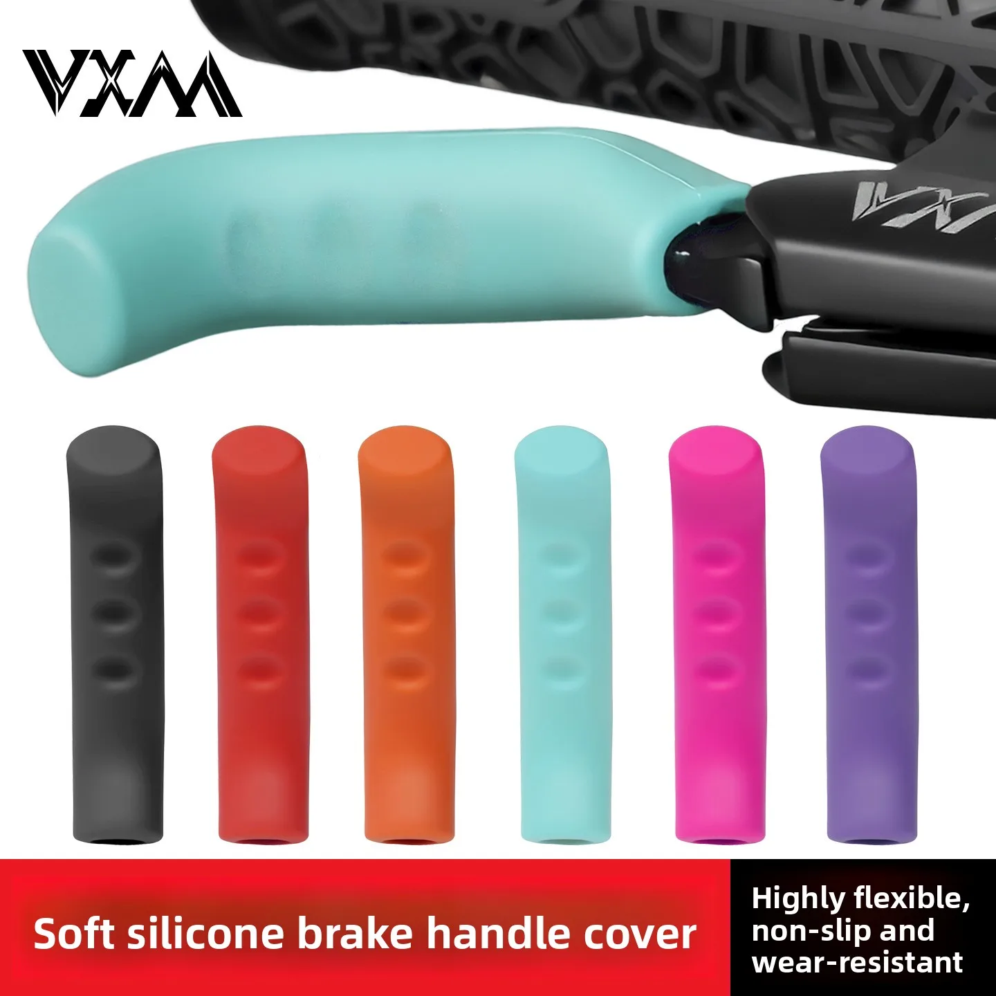 Mountain bike silicone brake lever protection cover colorful brake lever cover handlebar brake lever anti-slip hand grip cover