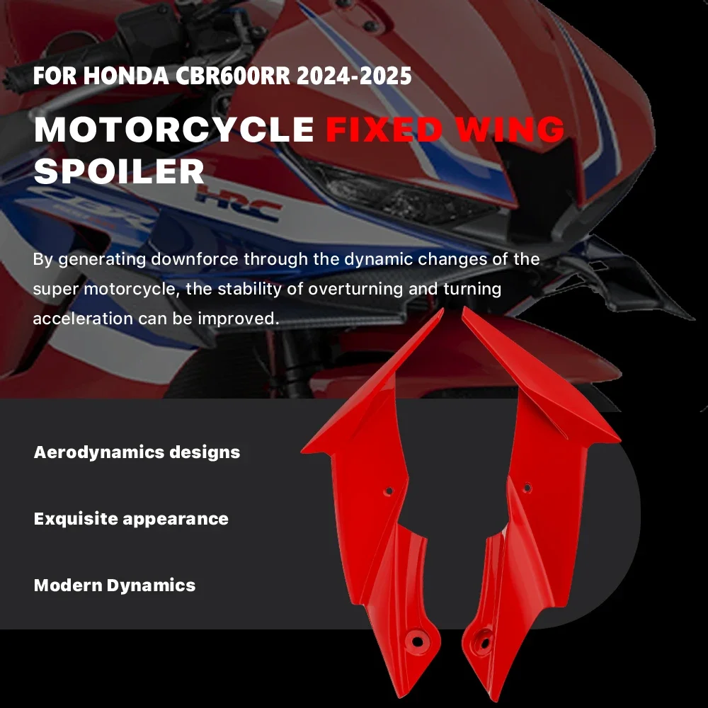 

Motorcycle Fixed Wing Spoiler Suitable For Honda CBR600RR CBR 600RR 2024-2025 Aerodynamic Side Wing Cover