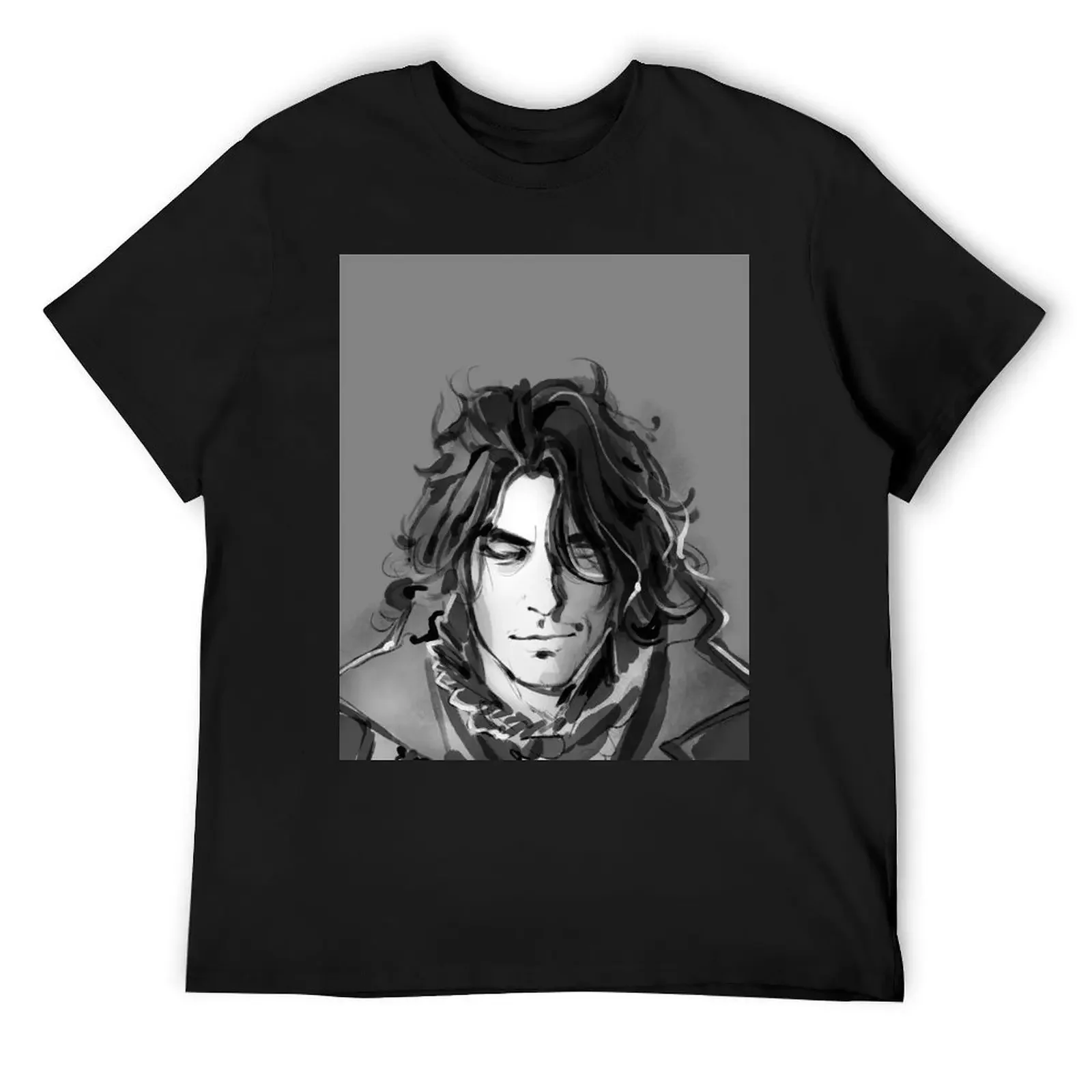 Watercolour Ardyn T-Shirt vintage anime shirt customs design your own Men's cotton t-shirt