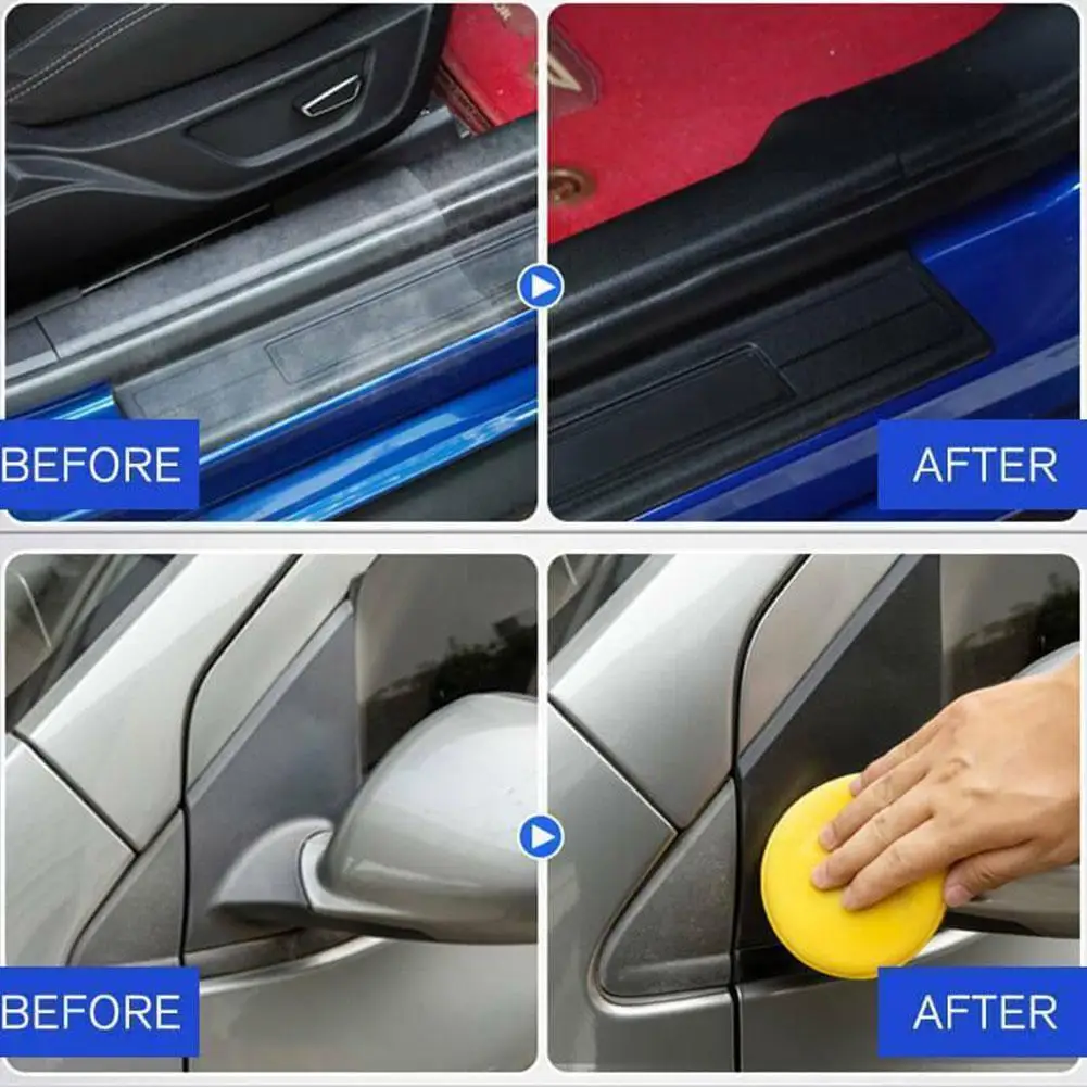 

10ml Car Plastic Parts Refurbish Agent Coating Paste Car Dashboard Care Maintenance Cleaner Agent Sponge With Plastic M3n0