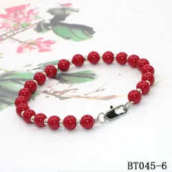 High Quality Red Coral Pearl Bracelet for Women Baby Lobster Clasp Accessories Girls Yoga Christmas Wedding Gift Jewelry Charm