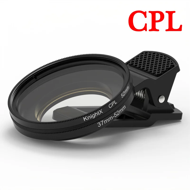 

KnightX 52mm CPL Phone Camera Lens Improve Color Saturation and Contrast Professional for Most Smartphones Polarized Camera Lens