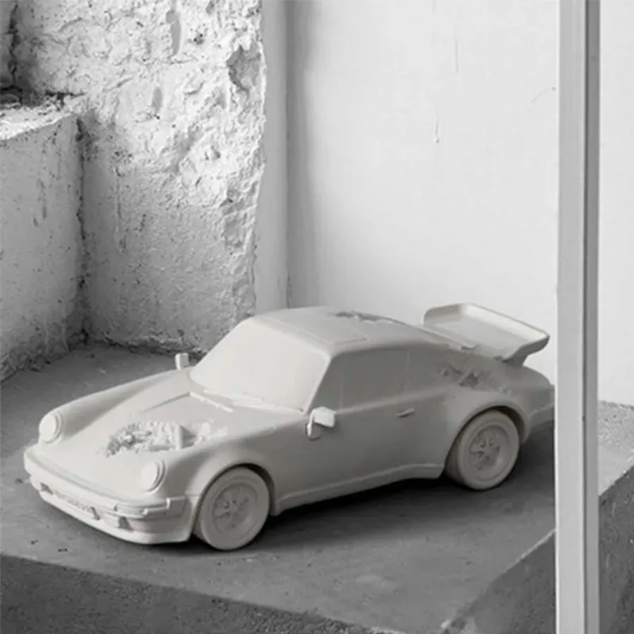 Cars Statue Abstract Automobile Model Art Figurines Resin Sculpture Craft American Home Decor Accessories Mah Jong Birthday Gift