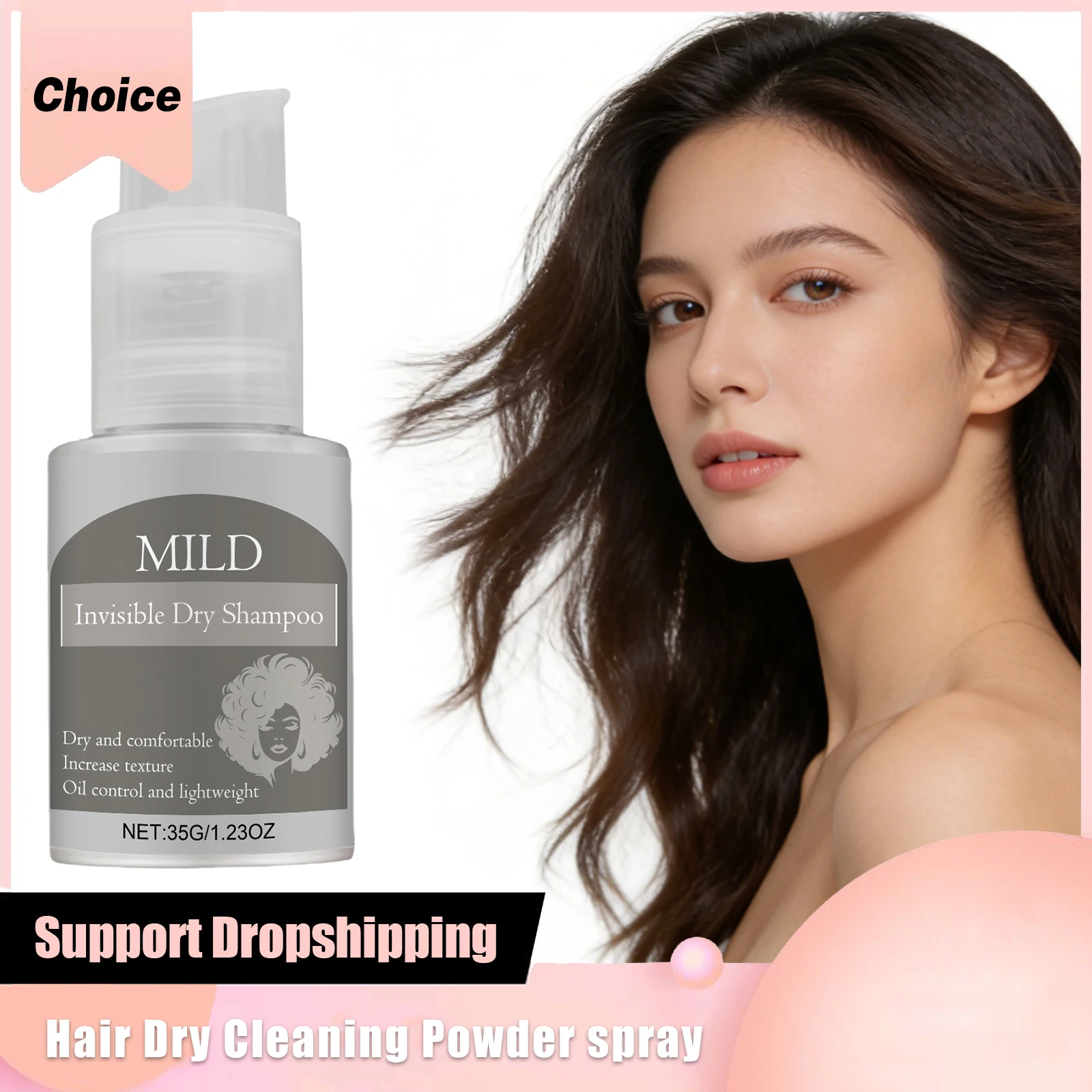 Hairs Dry Cleaning Powder Spray Oil Control Volumizing Hair Instant Refresh No Water Needed Smoothing Portable Cleansing Shampoo