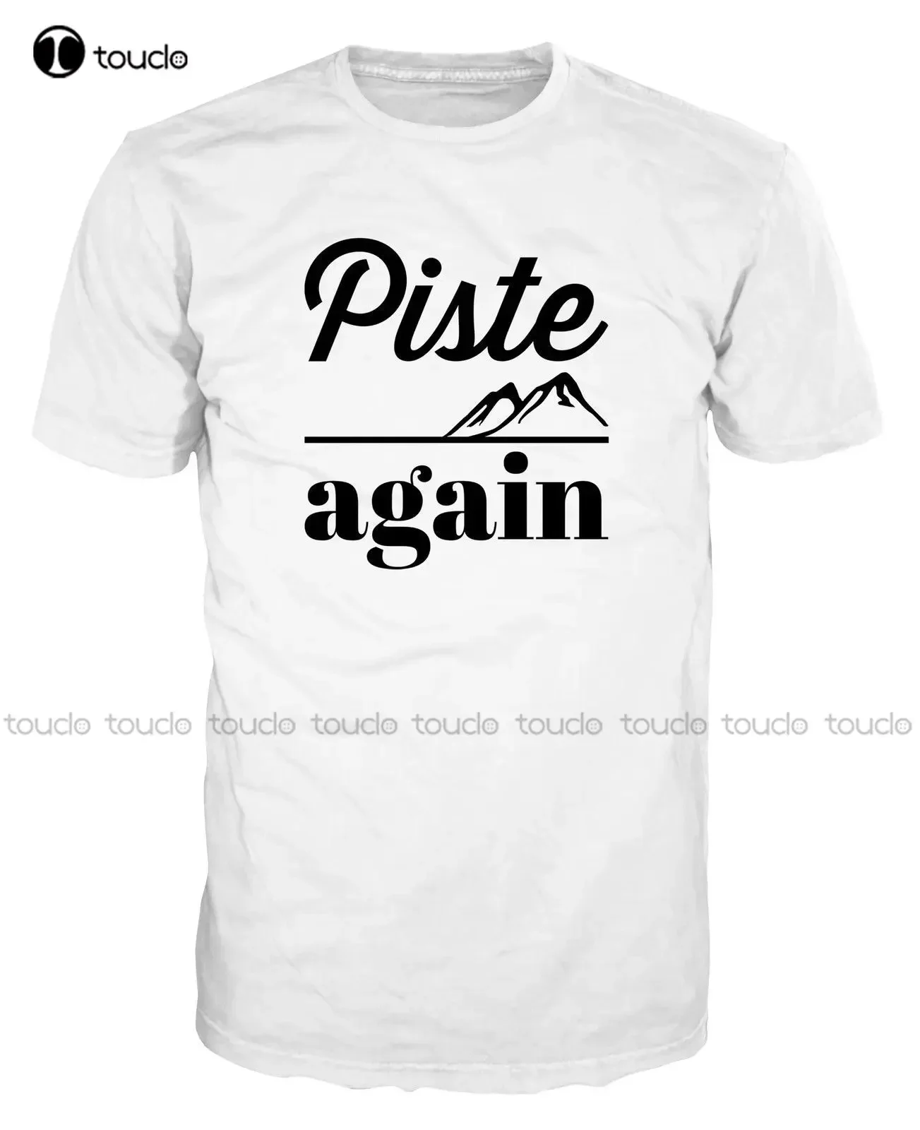Men Short Sleeve Tshirt Piste Again Funny Skier Trip Alpine Skier Downhill Freestyle T-shirt Print Tee aldult Teen unisex