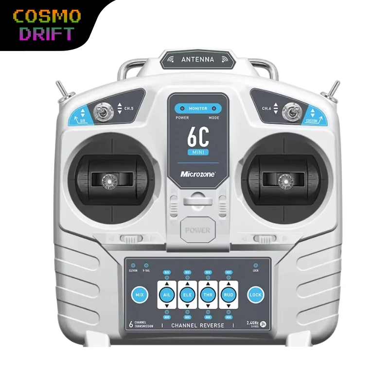 

MC6C 2.4G 6-канальный радиоуправляемый передатчик с обновлением приемника для самолетов-квадрокоптеров с неподвижным крылом, совместимых с MC-6A/6B