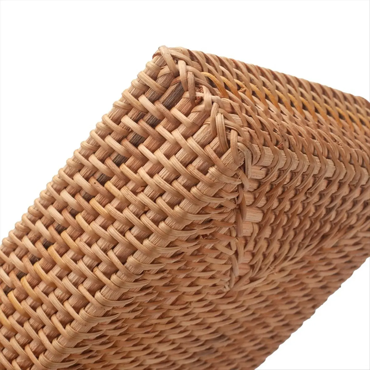 ABNH Rattan Napkin Holder Rectangular, Wicker Napkin Basket for Kitchen, Woven Napkin Holders for Tables