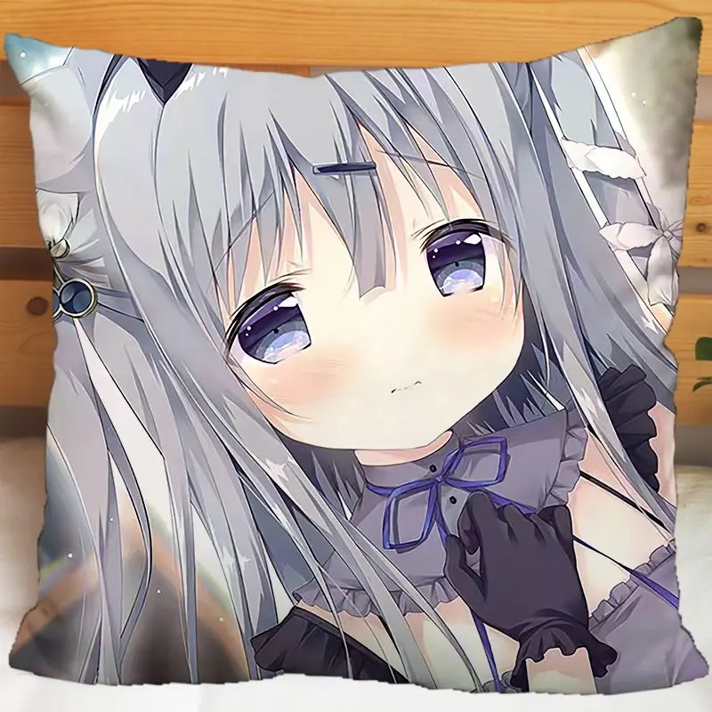 Choco-late Sweet Love 3 fundas de almohada periféricas fan anime fundas de cojines de felpa cuadradas regalos de cumpleaños para estudiantes masculinos y femeninos