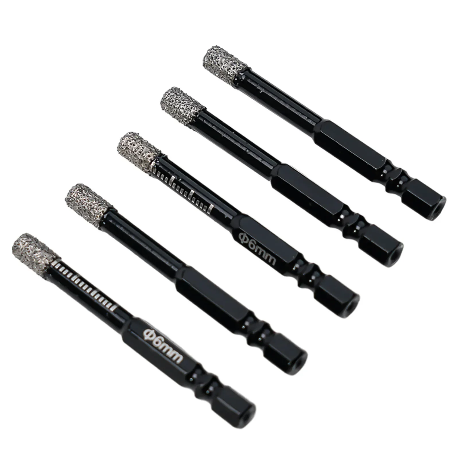 

5pcs 6mm/8mm Hex-Handle Vacuum Brazed Diamond Dry Drill Bits Cutter Ceramic Tile Drilling Drill Bit Ceramic Tiles Hole Openers