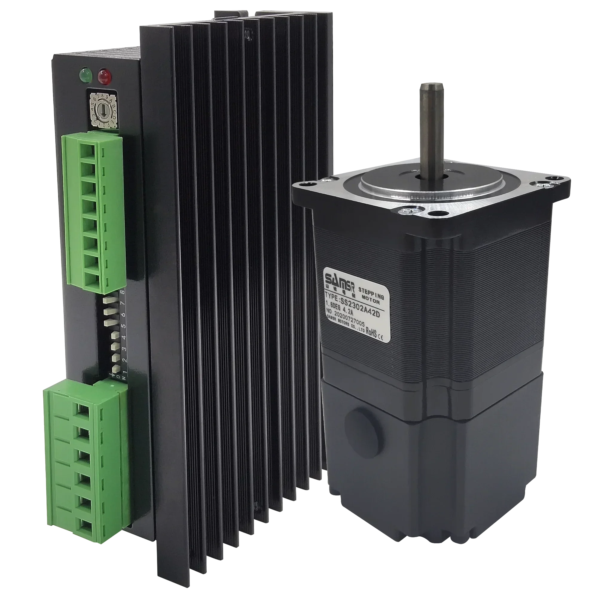 Samsr عالية الدقة 1.8 درجة NEMA 23 محرك متدرج مع الفرامل 57 مللي متر محرك متدرج مع محرك متدرج MOONS SS2302A42D + MD-2545 #5