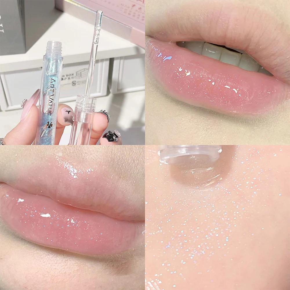 مجموعة ملمع الشفاه المقاومة للماء، مجموعة أحمر الشفاه السائل غير اللامع، زيت بلسم الشفاه المغذي، هدية، مستحضرات التجميل #3