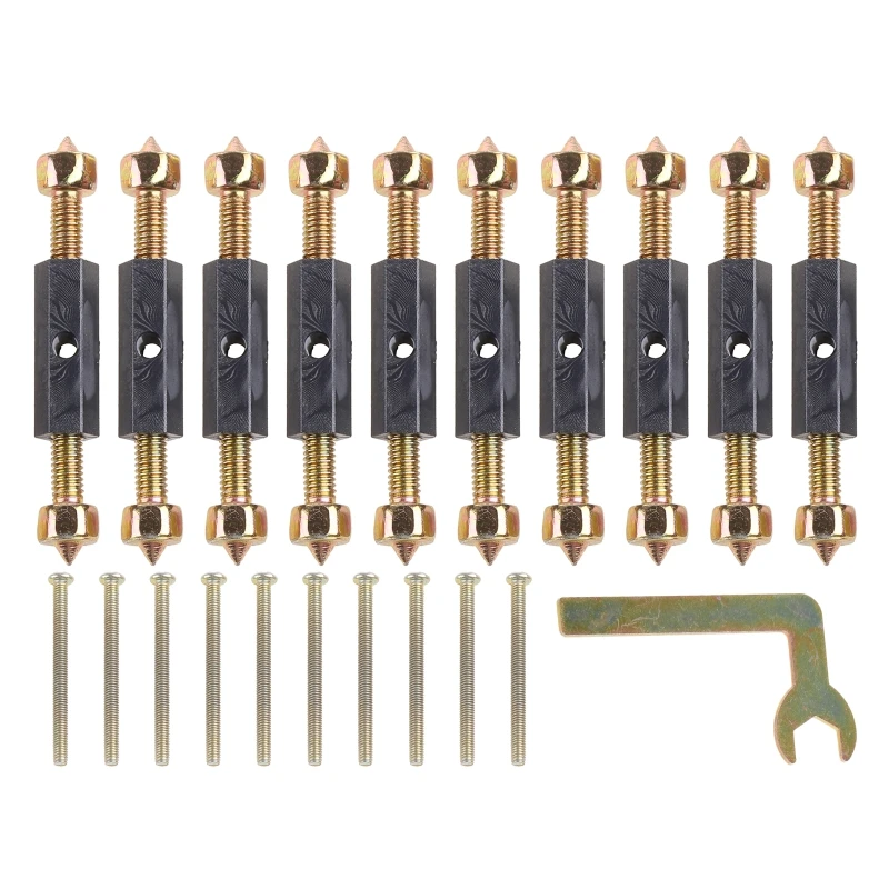 10 Pieces Cassette Repairer Electrical Box Repairer Cassette Screws Support Rod for Wall Mounted Switch Box Repair