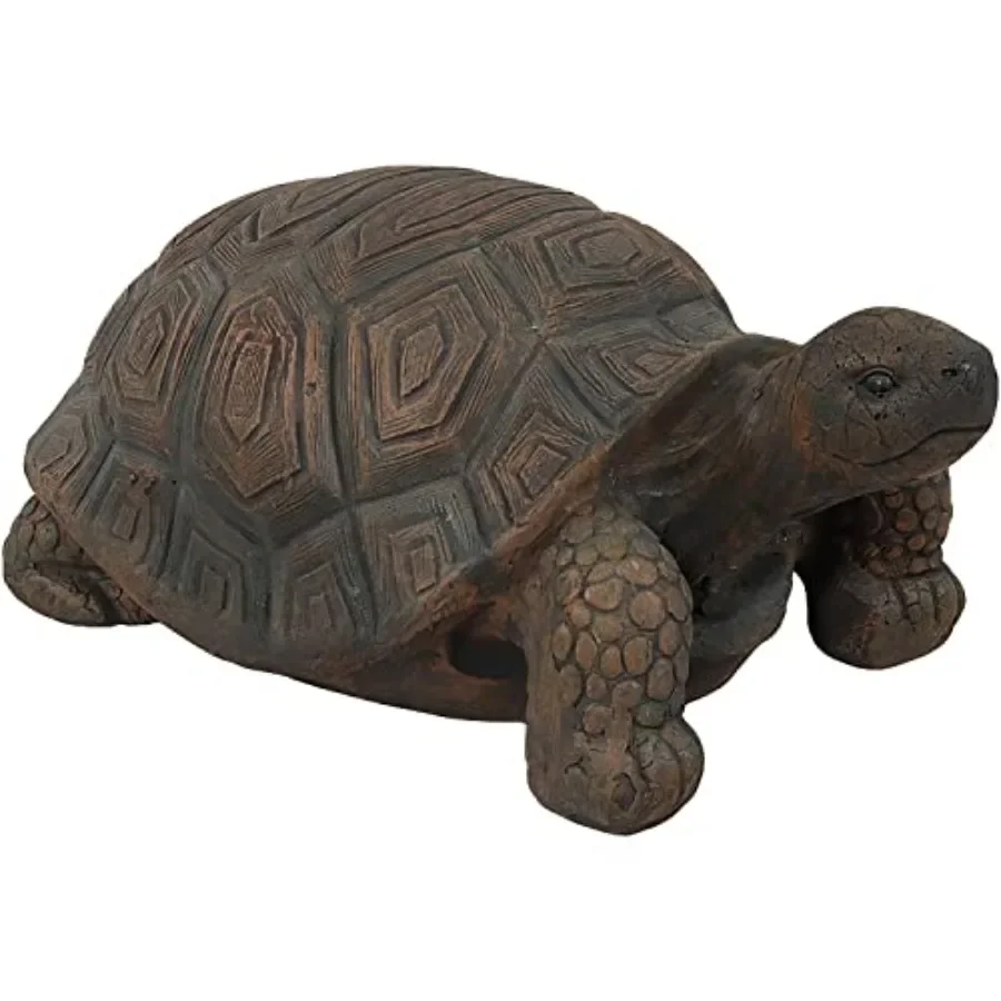 Garden decoration, resin, green, weather-resistant large turtle statue for outdoor use, 20 L