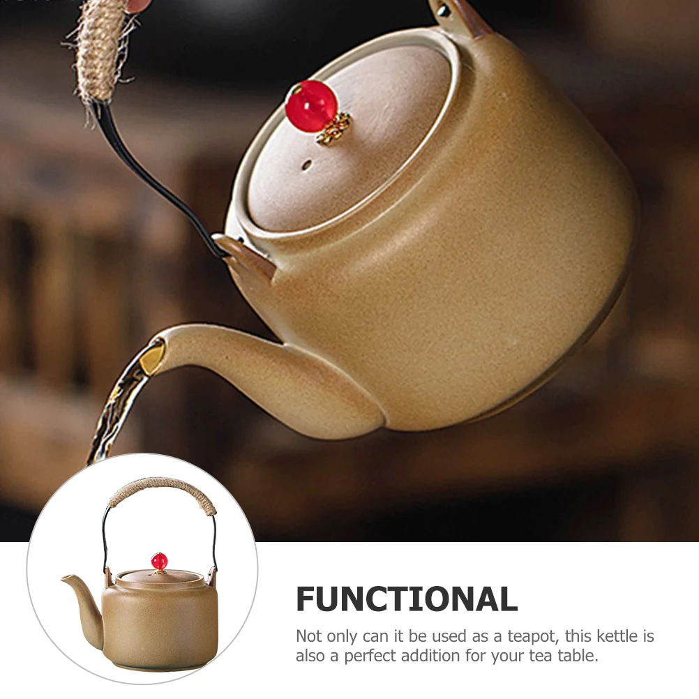 

Керамический чайник, бытовой большой емкости, горшок для кипящей воды, плита, чайник, чайные кастрюли, декоративный чайник для плиты