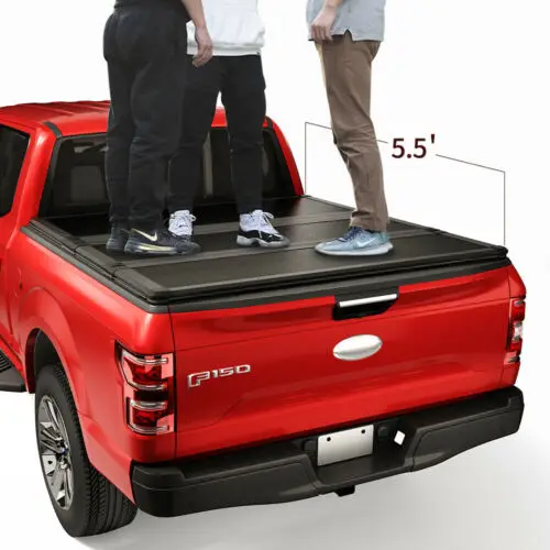 

Truck Accessories Hard Tri Folding Tonneau Cover Pickup Truck Bed Covers Fit For Ford F150/Jeep gladiator