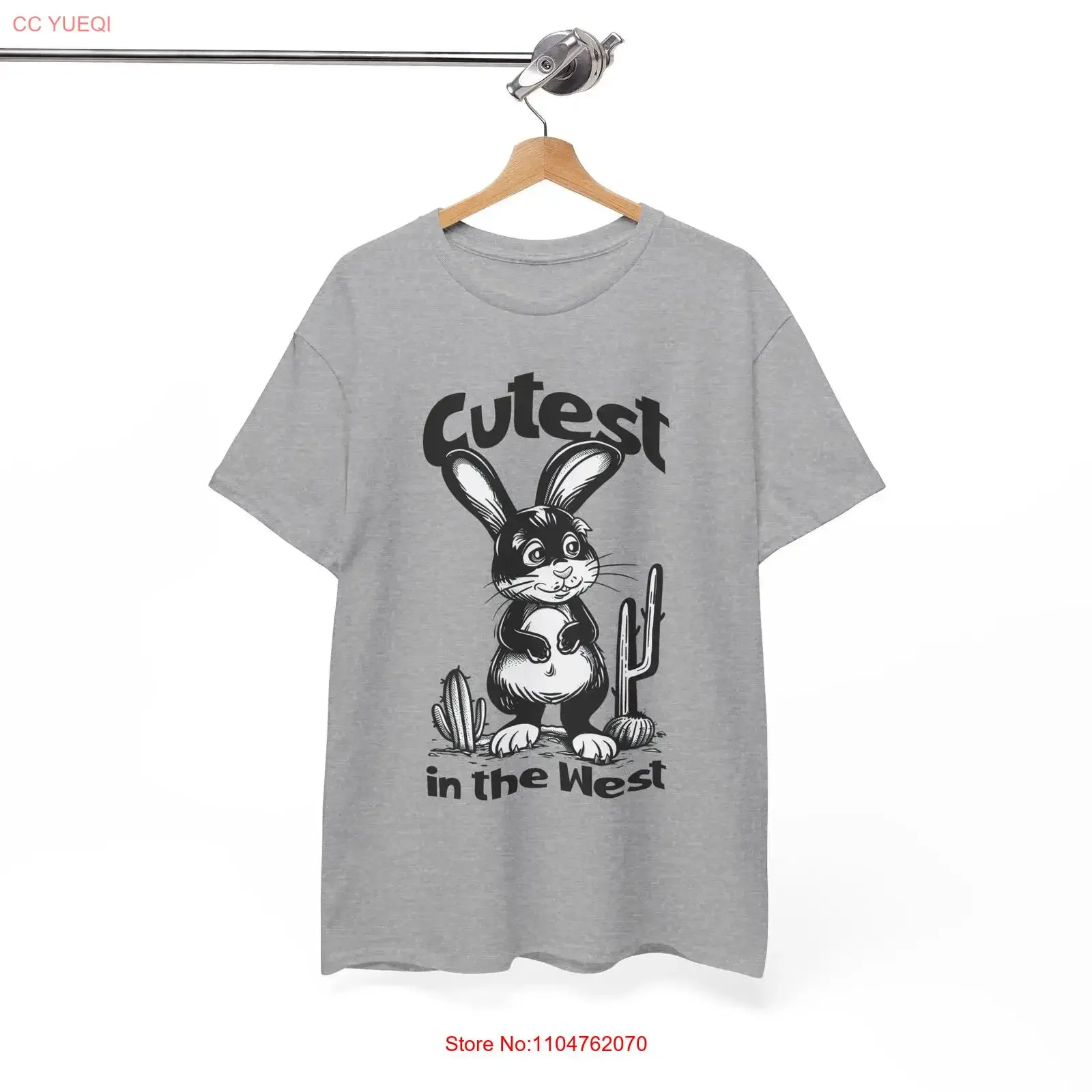 Cutest in the West T Shirt Funniest Conversation Starter vintage Washed designer clothes Casual Slightly homme Versatile