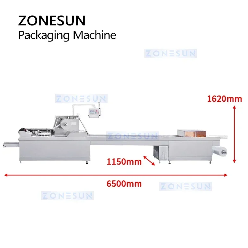 ZONESUN ZS-HYS420 آلة تعبئة التدفق الأفقي لمسحات القطن المحاقن اختبار أطقم تغليف المنتجات الصحية الطبية