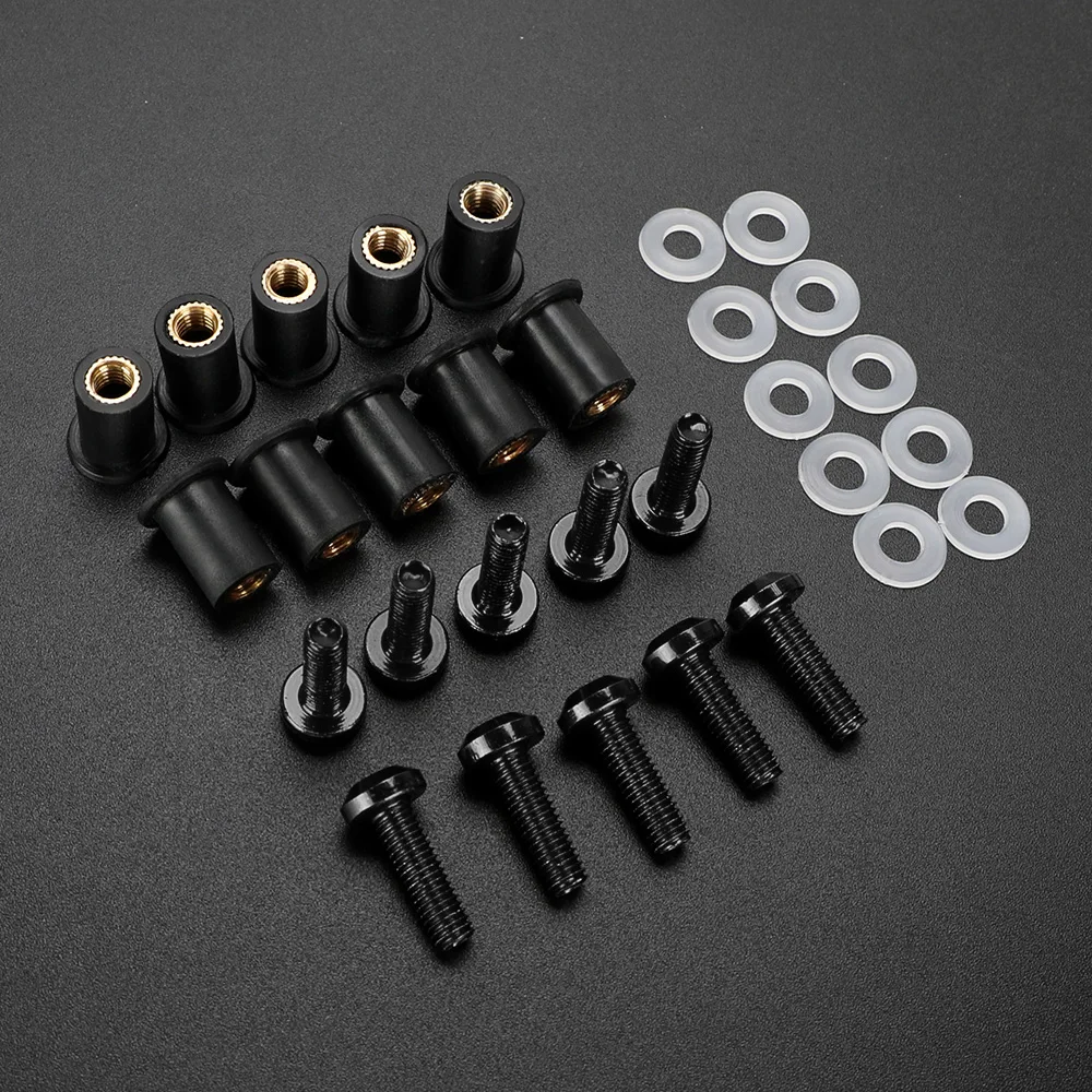 For Kawasaki Versys 650 Versys 1000 ZZR1400 ZZR600 ZZR1100 ZX-11 ZZR1200 GPZ500 GPZ500 Vulcan 1700 M5 Windscreen Bolts Screws