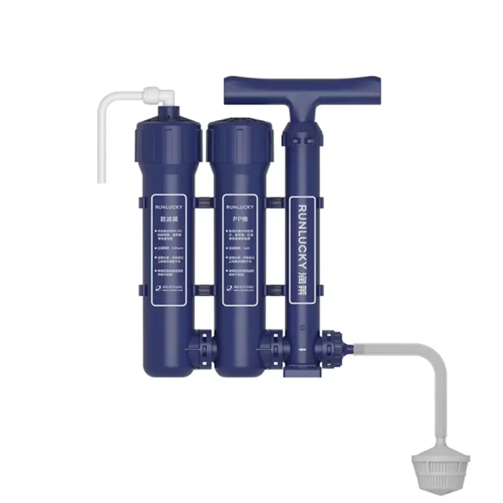 Outdoor Hand-operated Water Purifier  Portable Outdoor Filter Uf Water Treatment River Water Purification Filter
