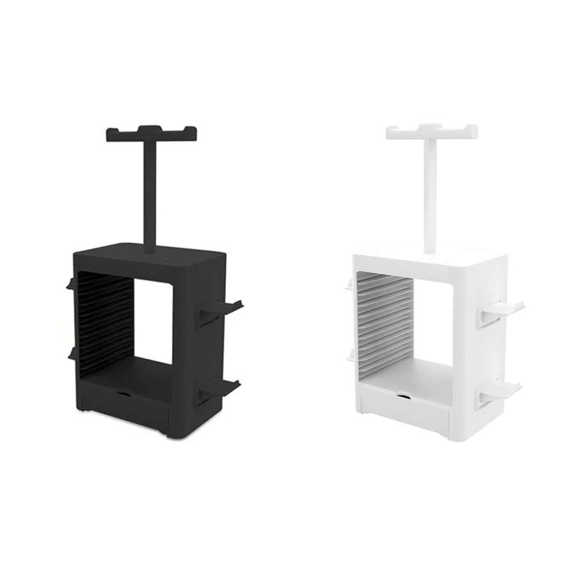 B04B-Supporto da gioco multifunzionale per Nintendo Switch PS5 / PS4 Supporto per cuffie con disco CD Rack di stoccaggio per la serie