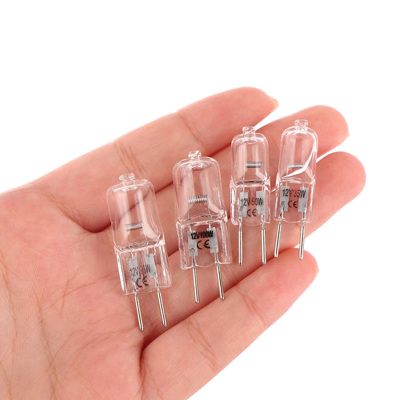 12V GY6.35 Halogen Lamp Beads 35W 50W 75W 100W Microscope Accessory For Aromatherapy Lamp Crystal Lamp Projector 2pin Bulb