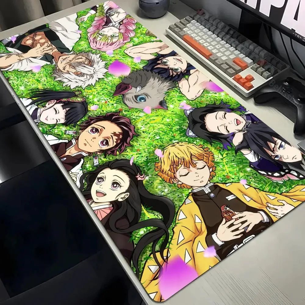 Computer Table Mat Keyboard Desk Pads Anime Mouse Pad K_Kimetsu No Yaibas Mausepad 900x400 Rubber Mouse Mats Demon Slayers Xxl