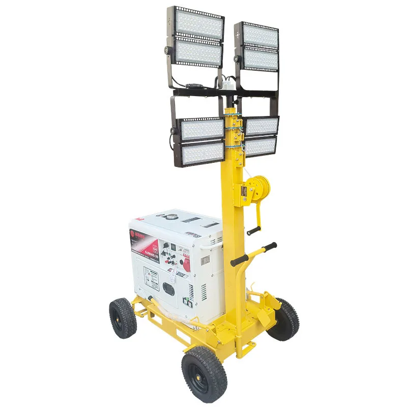 

Портативная телескопическая осветительная башня для аварийного ремонта, спасения наводнения и наружного строительства